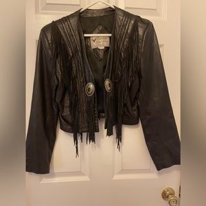 Womens leather jacket